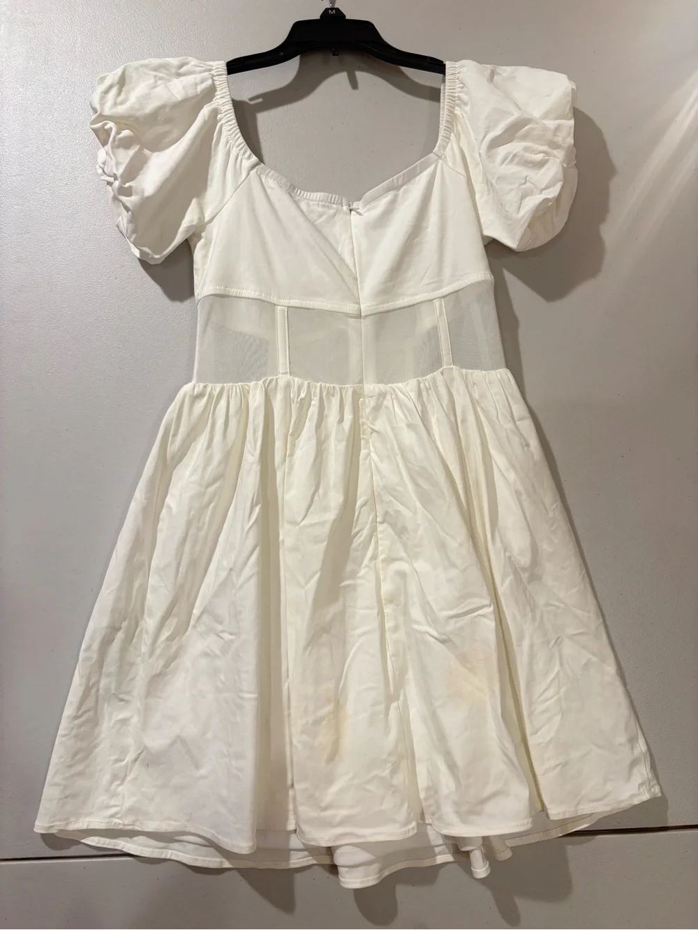 Blue Blush Cream Puff Sleeve Sundress in size M - Picture 6 of 6
